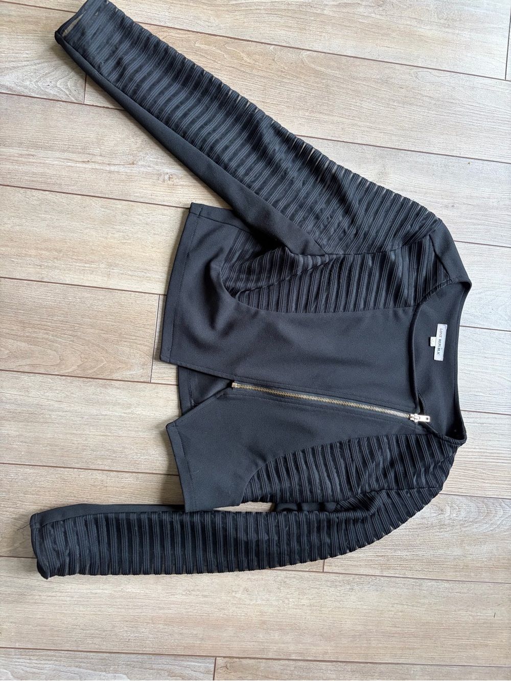 Love Republic Zip-Front short Black Women's Jacket